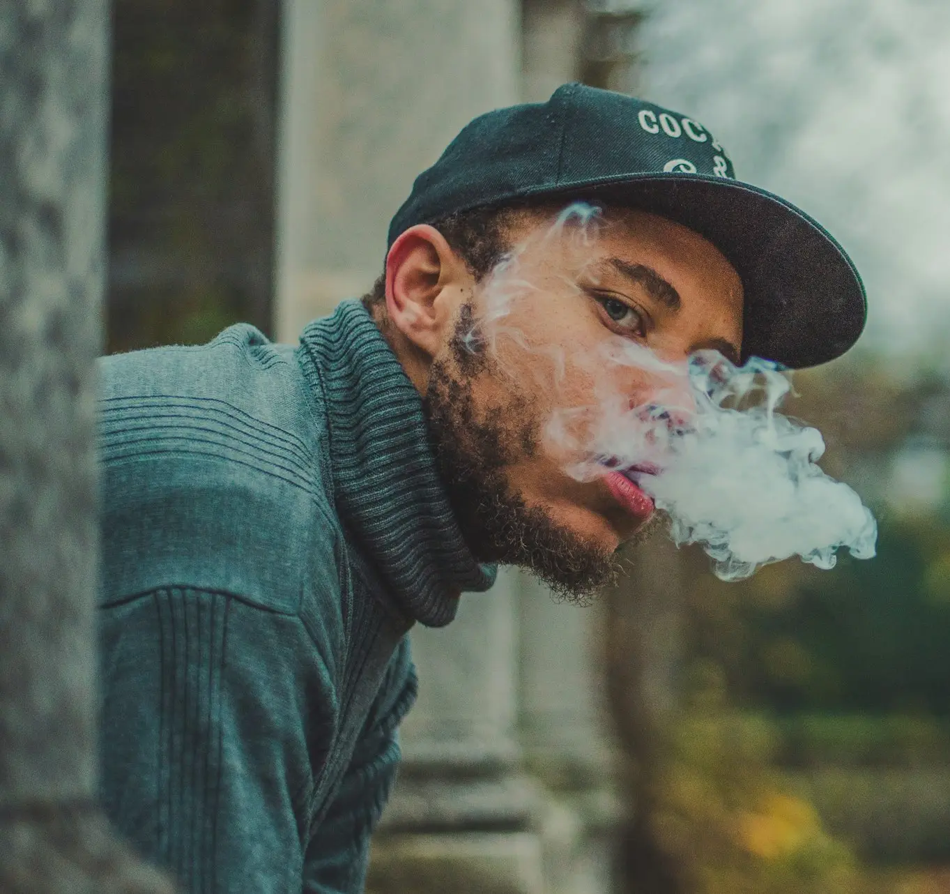 man doing smoking